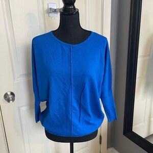 Blue Crew Neck Women's Sweater